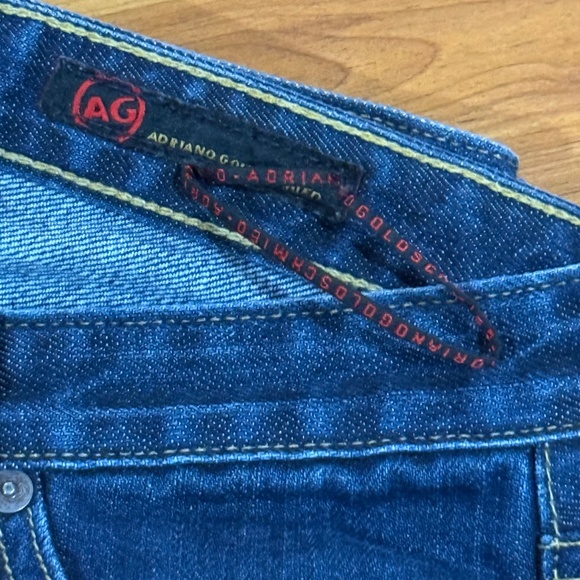 AG Adriano Goldschmied Mid Rise Bootcut Jeans Medium Blue Wash Size 27R - Picture 2 of 7